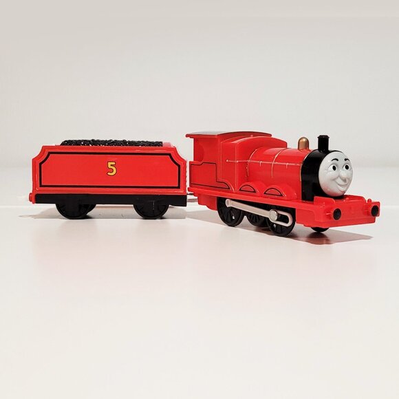 Thomas & Friends Trackmaster James Motorized Train with Tender - Works - Picture 1 of 6